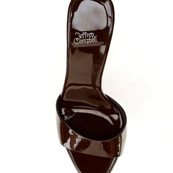 Jeffrey Campbell Dark Brown Patent Heels - Picture 5 of 6